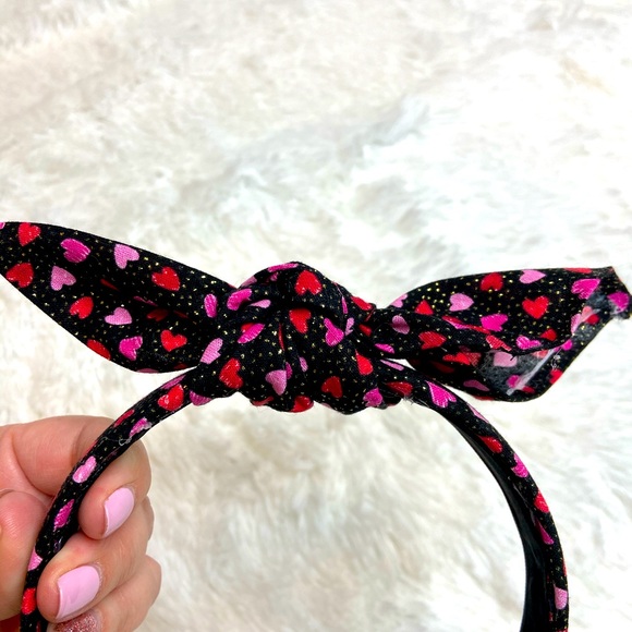 HANDMADE Heart Bow Tie Headband - Picture 3 of 14